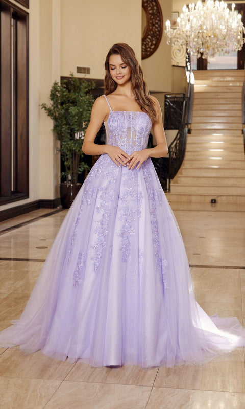 Nox Anabel H1880 Long Prom Gown with Elegant Silhouette