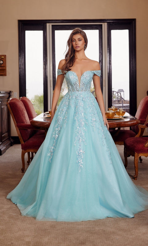 Nox Anabel H1881 Long Prom Gown with Elegant Silhouette