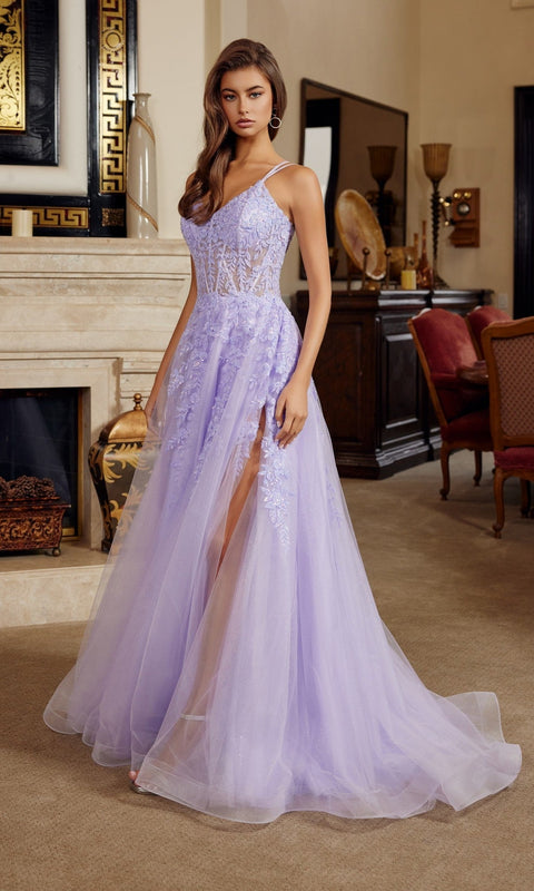 Nox Anabel H1882 Long Prom Gown with Elegant Silhouette