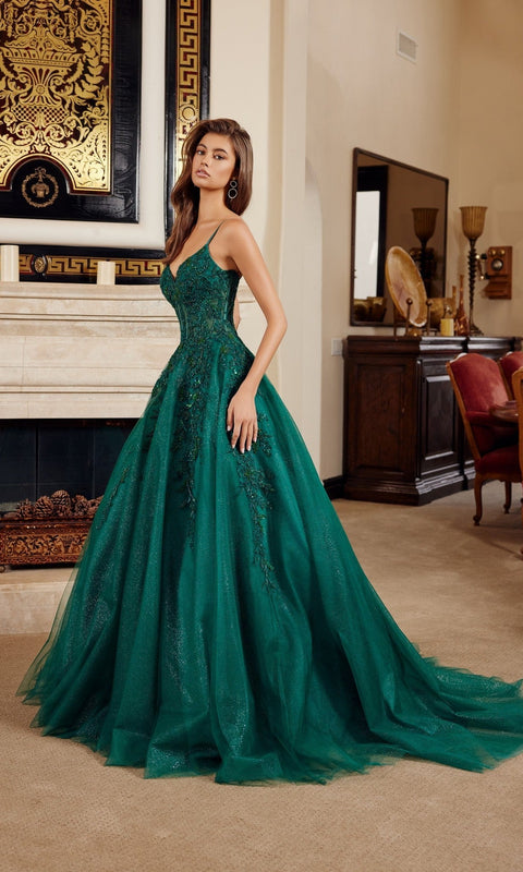 Nox Anabel H1883 Long Prom Gown with Elegant Silhouette