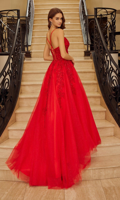 Nox Anabel H1883 Long Prom Gown with Elegant Silhouette