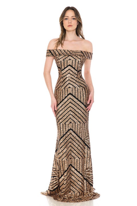 Long Sequin Formal Evening Prom Dress Lenovia 5224