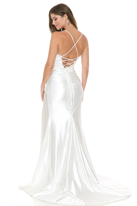 Long Corset Bridal Wedding Dress Lenovia 8158