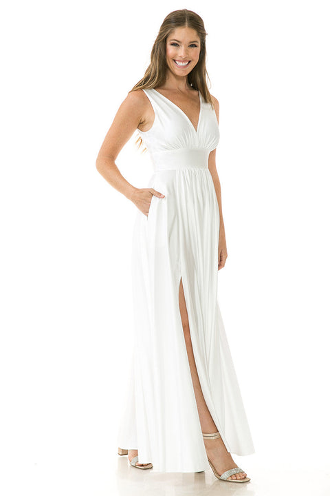 Long Bridal A Line Wedding Dress Lenovia 5232