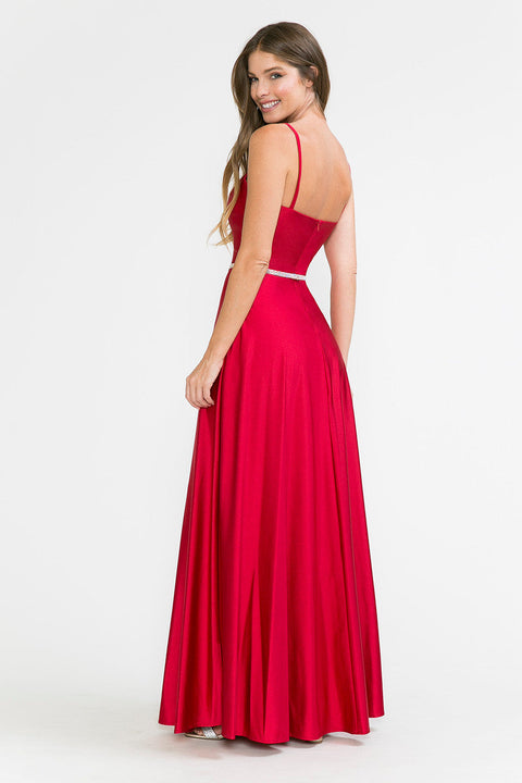 Long Formal A Line Prom Dress Lenovia 5260