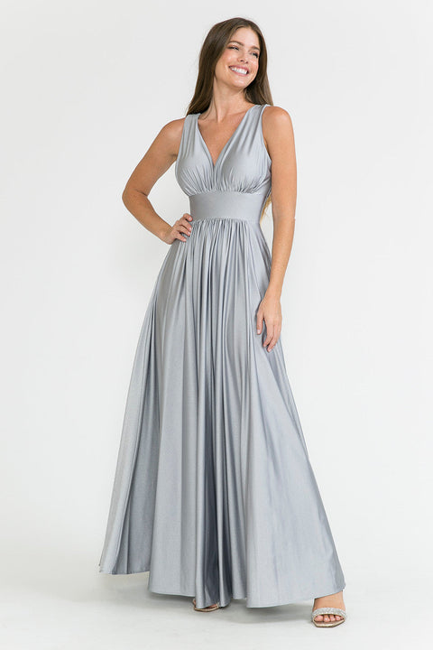 A Line Long Formal Evening Dress Lenovia 5232