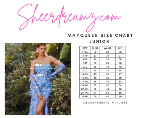 May Queen MQ2107 - Floral V-Neck Cocktail Dress