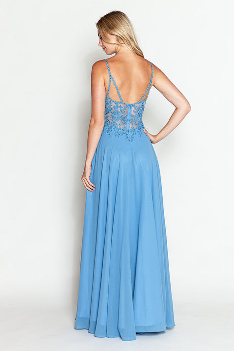 Long A-line Prom Gown Lenovia 8185