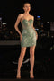 Ladivine J879 Glitter Strapless Dress