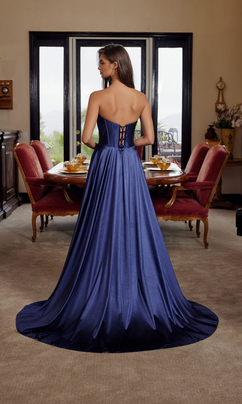 Nox Anabel K1735 Long Prom Gown with Elegant Silhouette