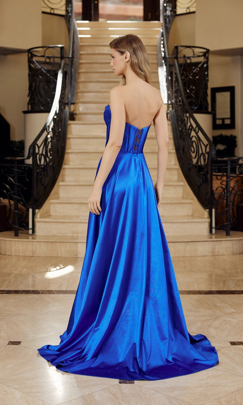 Nox Anabel K1735 Long Prom Gown with Elegant Silhouette