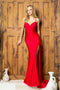 Juno M1034: Elegant Beaded Cowl Neck Gown with a Chic Slit