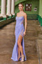 Nox Anabel M1705 Strapless Beaded Gown with Slit