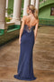 Nox Anabel M1705 Strapless Beaded Gown with Slit