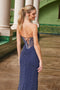 Nox Anabel M1705 Strapless Beaded Gown with Slit