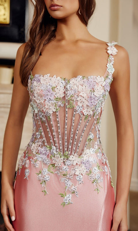 Nox Anabel M1755 Long Prom Gown with Elegant Silhouette