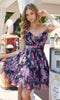 Short Print Homecoming Dress by Nox Anabel M992