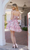 Short Print Homecoming Dress by Nox Anabel M992