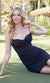 Short Black Homecoming Dress: Nox Anabel M993