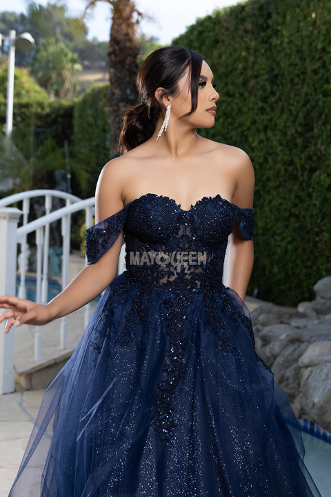 May Queen MQ2176 - Sweetheart A-Line Evening Gown