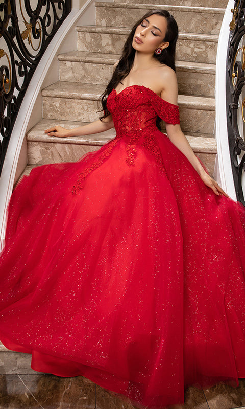 May Queen MQ2176 - Sweetheart A-Line Evening Gown