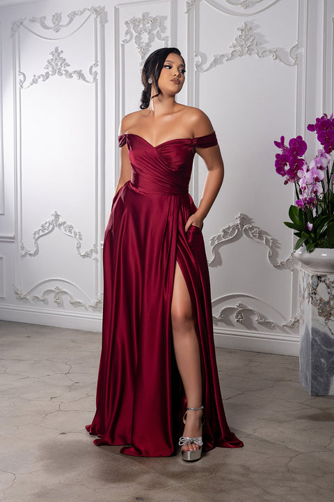 May Queen MQ2187 - Ruched Bodice Sweetheart Formal Gown
