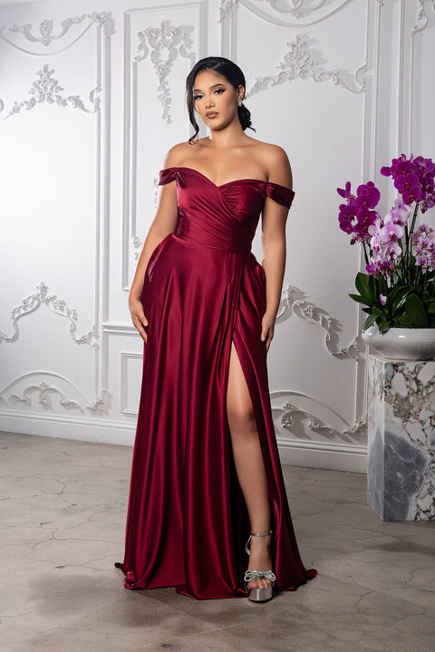 May Queen MQ2187 - Ruched Bodice Sweetheart Formal Gown