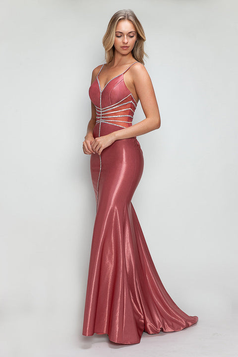 Long Evening Formal Mermaid Prom Dress Lenovia 8344