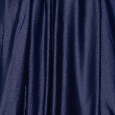 Eureka EK222 applique satin short strapless dress — Navy Satin Swatch