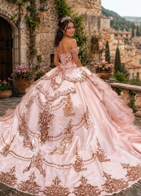 Bella Princess PQ1114 off shoulder layered ball gown — image 2.0