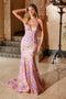 Nox Anabel Q1540 Sequin Print Sleeveless Gown