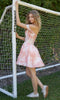 Watercolor-Print Homecoming Dress: Nox Anabel Q176