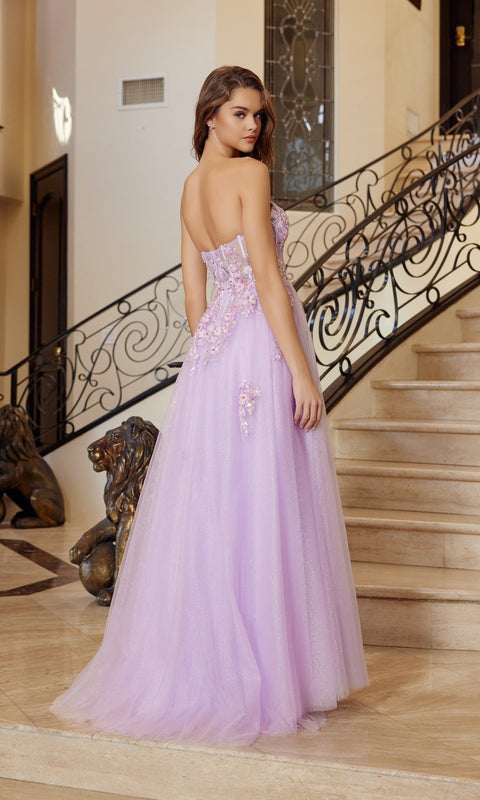 Nox Anabel Q1773 Long Prom Gown with Elegant Silhouette