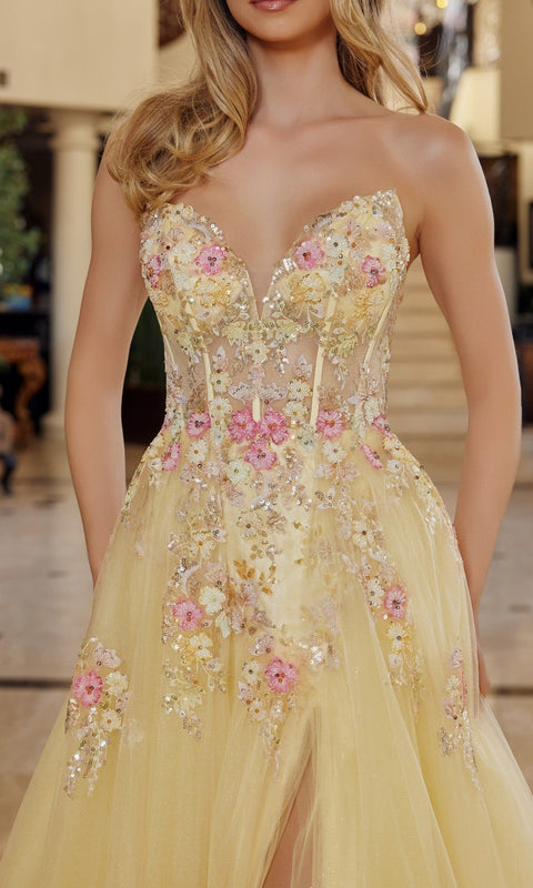 Nox Anabel Q1773 Long Prom Gown with Elegant Silhouette