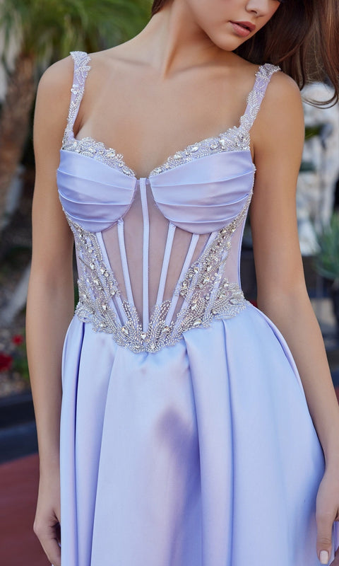 Nox Anabel Q1775 Long Prom Gown with Elegant Silhouette