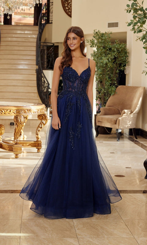 Nox Anabel C1778 Long Prom Gown with Elegant Silhouette