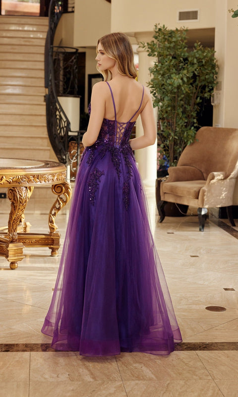 Nox Anabel C1778 Long Prom Gown with Elegant Silhouette