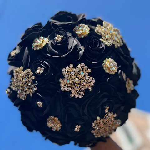 Quinceañera Bouquet in Black