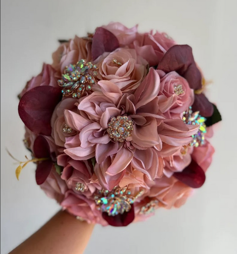 Quinceañera Bouquet in Blush and Mauve