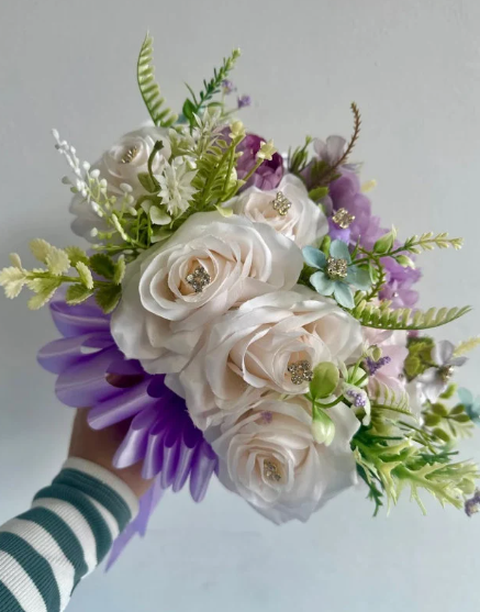 Quinceañera Bouquet in Enchanted Garden Lilac