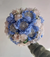 Quinceañera Bouquet in Garden Bahama Blue and Ivory