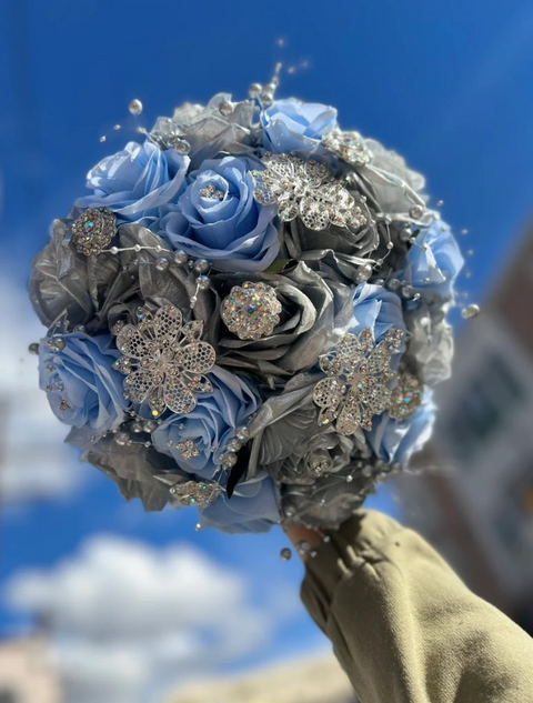 Quinceañera Bouquet in Winter Wonderland
