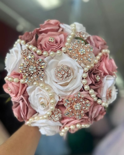 Quinceañera Dusty Rose Bouquet