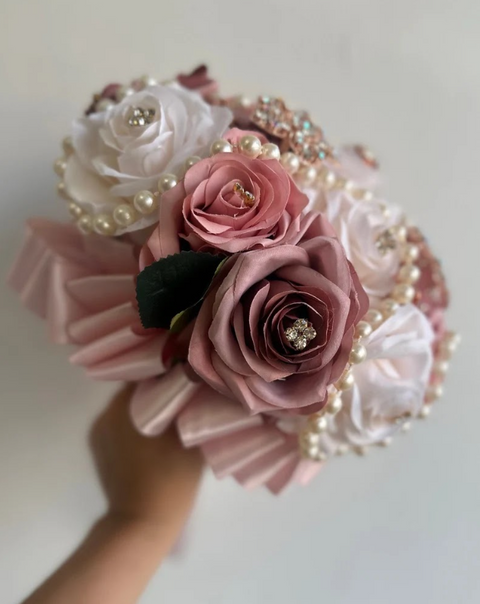 Quinceañera Dusty Rose Bouquet