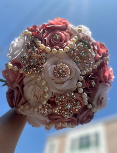 Quinceañera Dusty Rose Bouquet