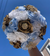 Quinceañera Gold Ivory and Baby Blue Bouquet