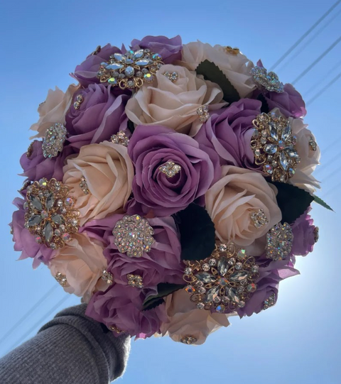 Quinceañera Lavender Champagne Bouquet