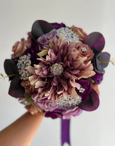 Quinceañera Lavender and Purple Bouquet