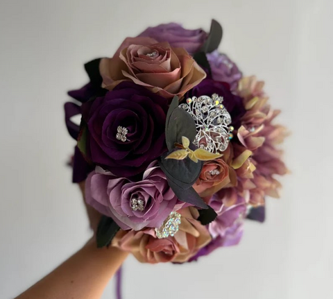 Quinceañera Lavender and Purple Bouquet