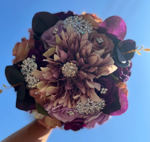 Quinceañera Lavender and Purple Bouquet
